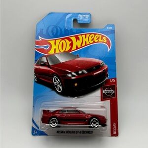 Hot Wheels Nissan Series Nissan Skyline GT-R R33 Red 1/5 2017 7/250